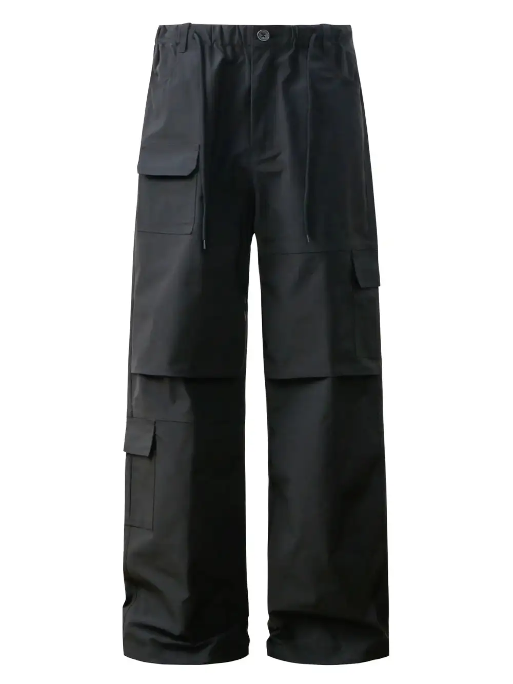 Drawstring Wide Leg Cargo Pants