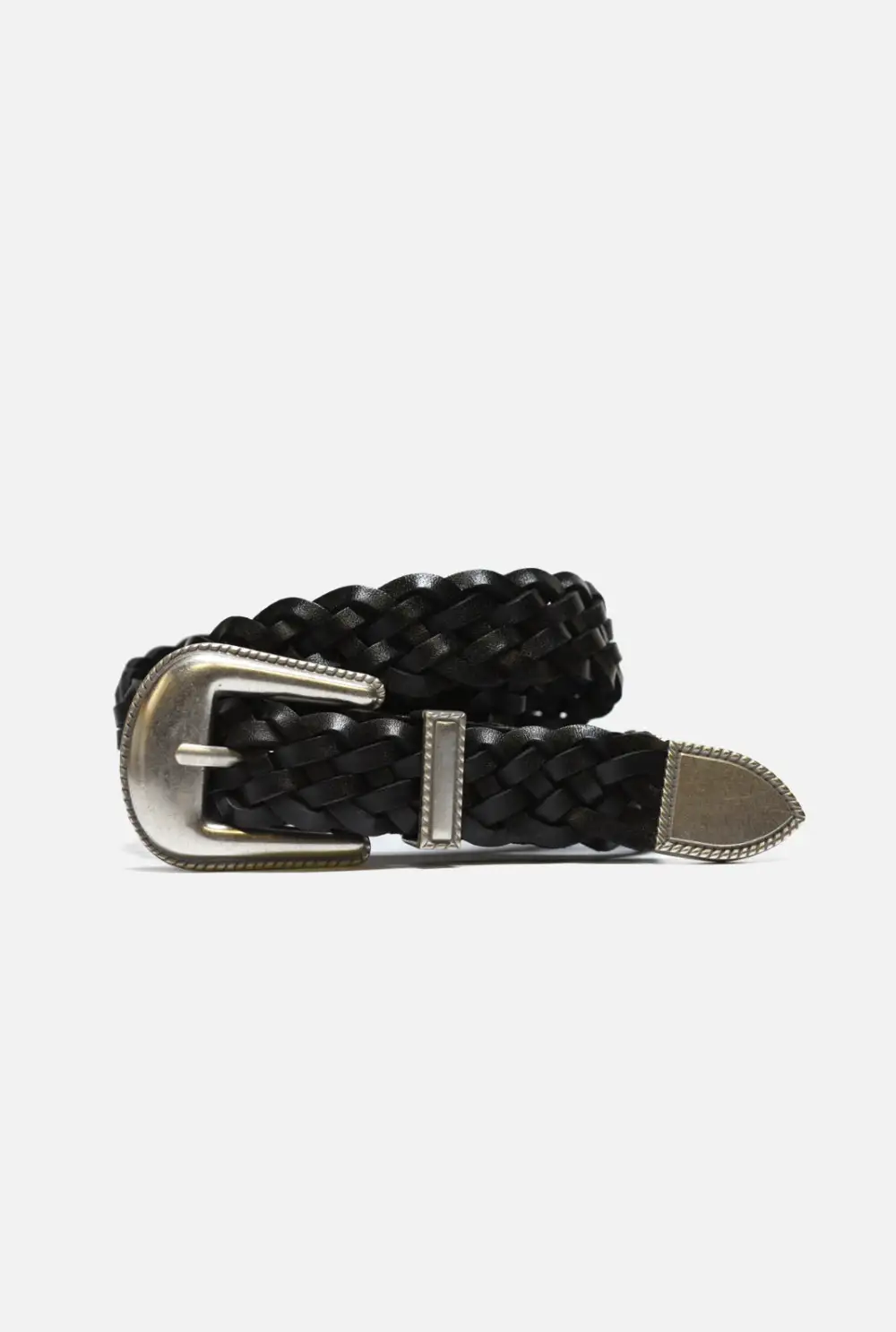 Braided Western Leather Belt