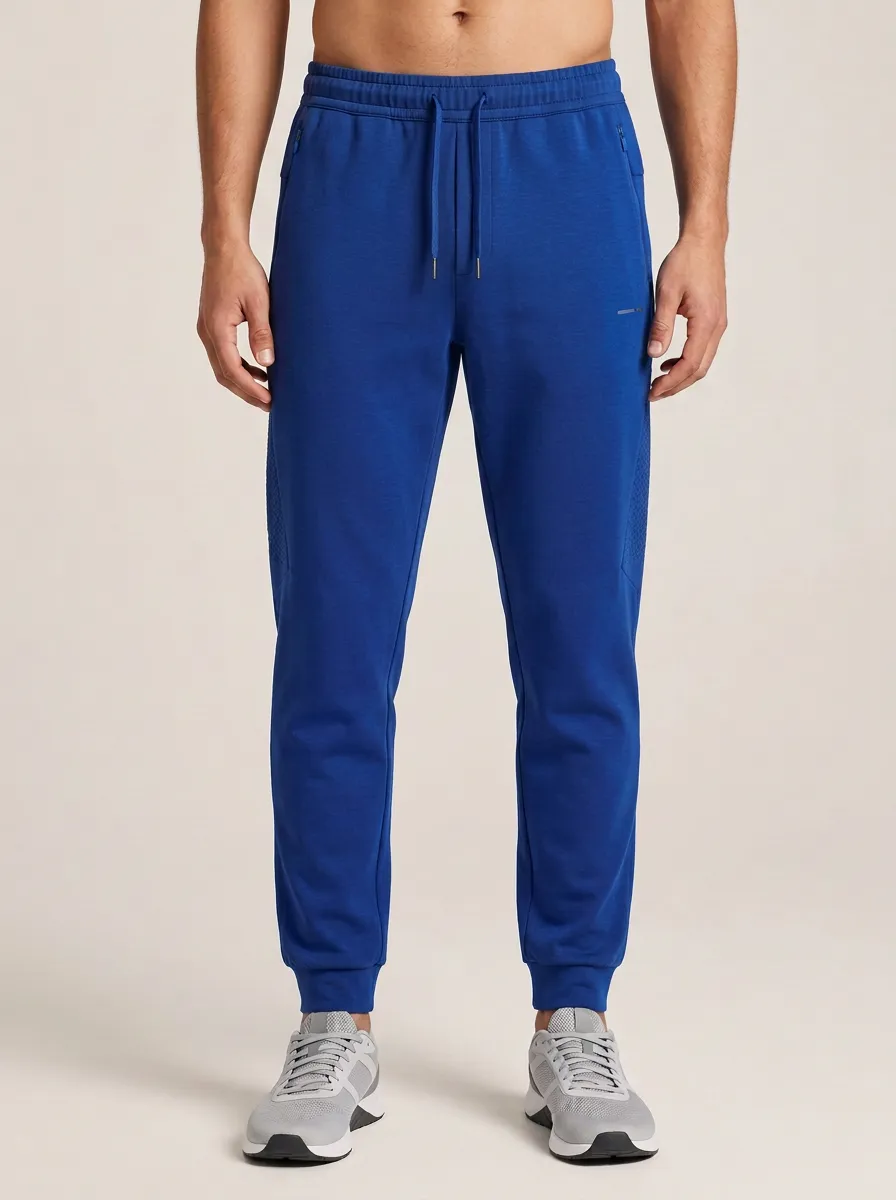 Classic Textured Athletic Detail Men's Sweatpants