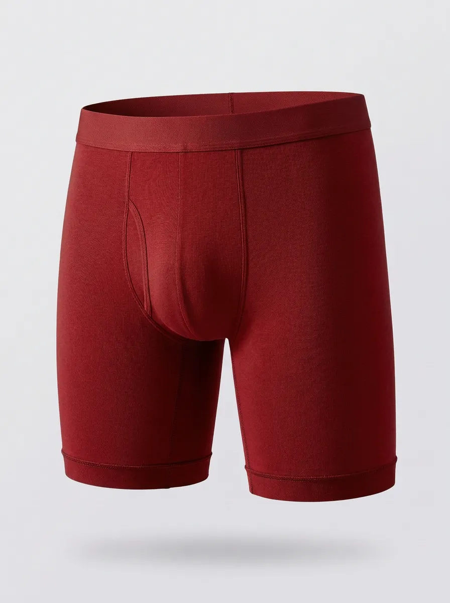 Men's Charcoal Grey Mid-Length Boxer Briefs