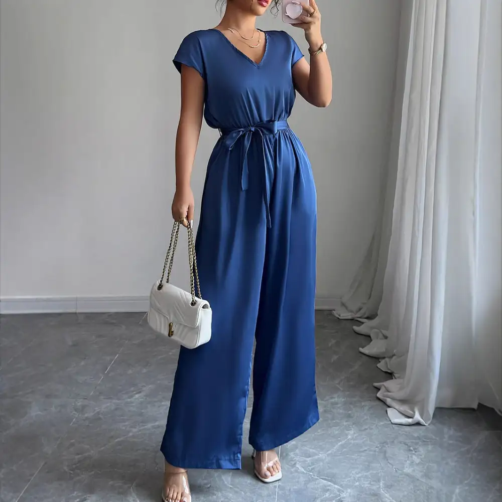 High Waist Wide Wide Leg Jumpsuit