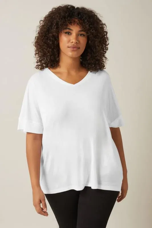White Short Sleeve Modal Rich T-Shirt