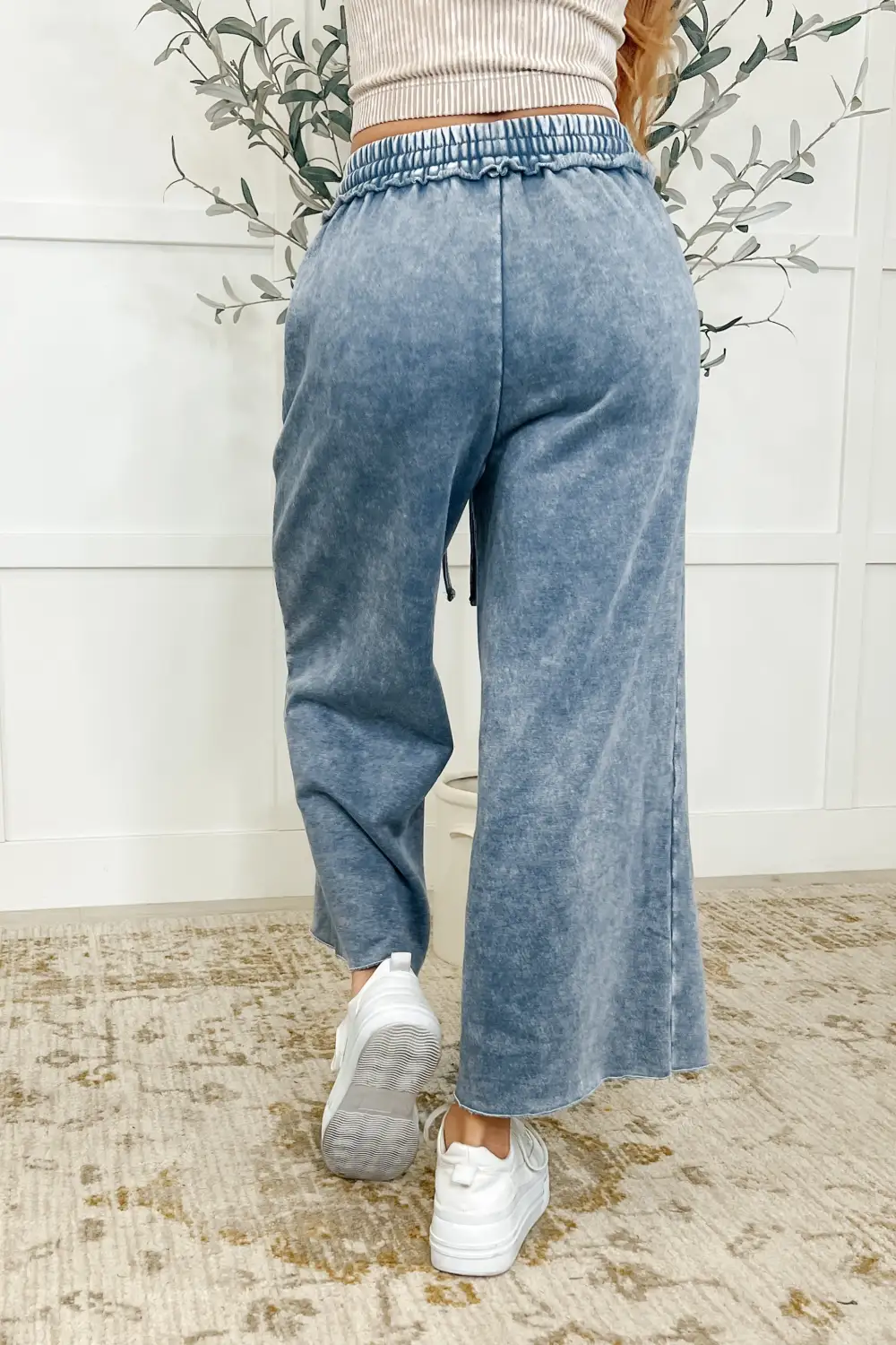In Or Out Wide Leg Cropped Pants