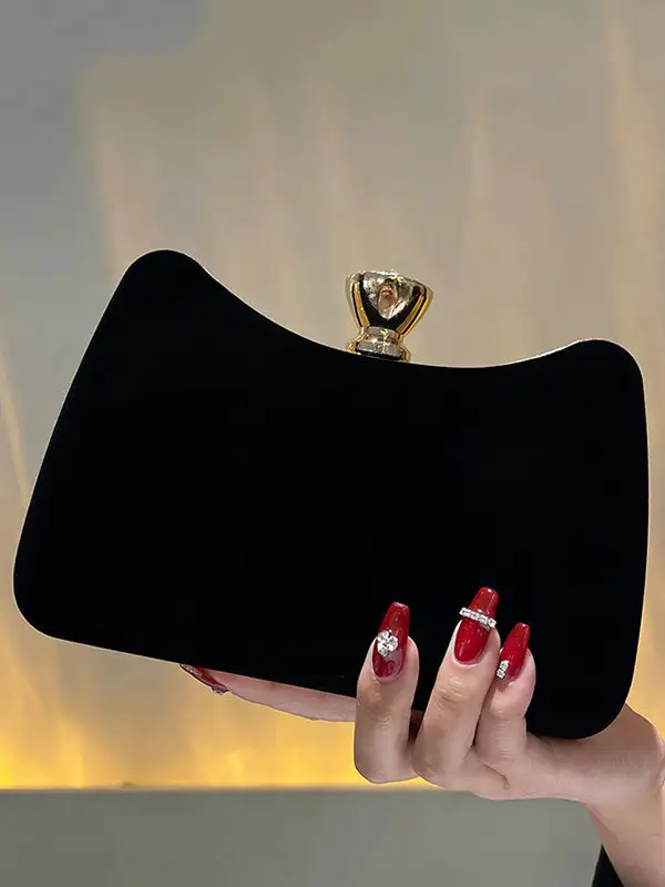Chains Contrast Rhinestone Split-joint Evening Handbag