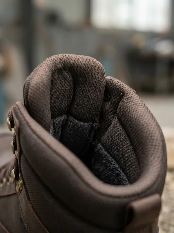 Non-Slip Leather-Look Workwear Men's Waterproof Work Boots