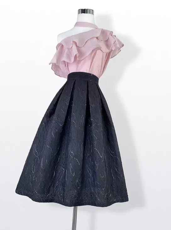 Subtle Modern High Waist Skirt