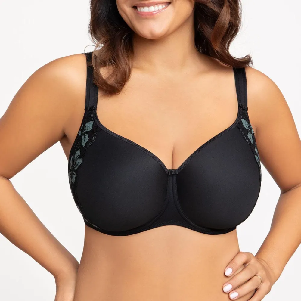 Women's Spacer Padded Seamless Adjustable Straps Lace Breathable Bra