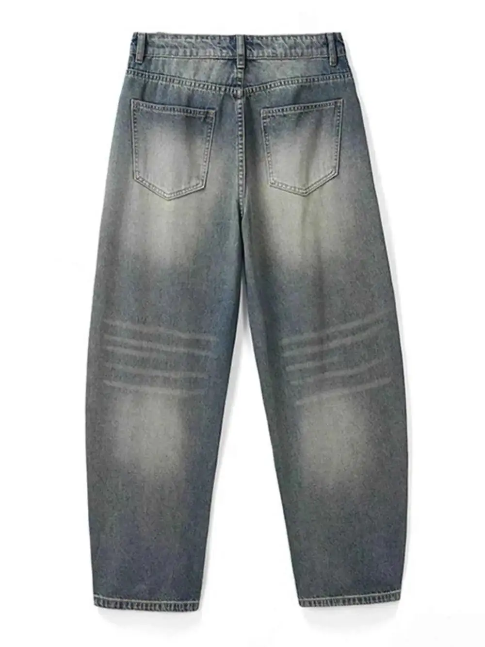 Relaxed Washed Wide Leg Relaxed Fit Jeans