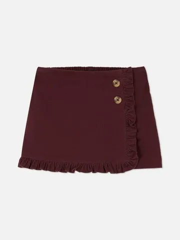 1.5-8yrs | The Edit Corduroy Ruffle Skort