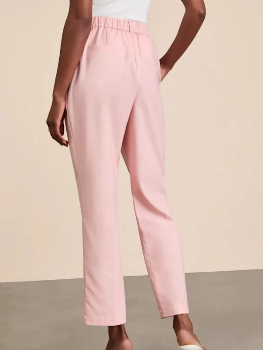 High Waist Straight Leg Pants