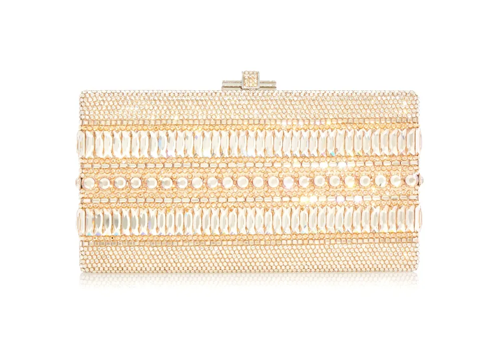 Distinctive Gem Pattern Sleek Rectangle Evening Clutch