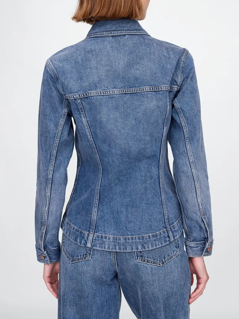 Two Piece Sleeve Jacket With Clear Patch Pocket