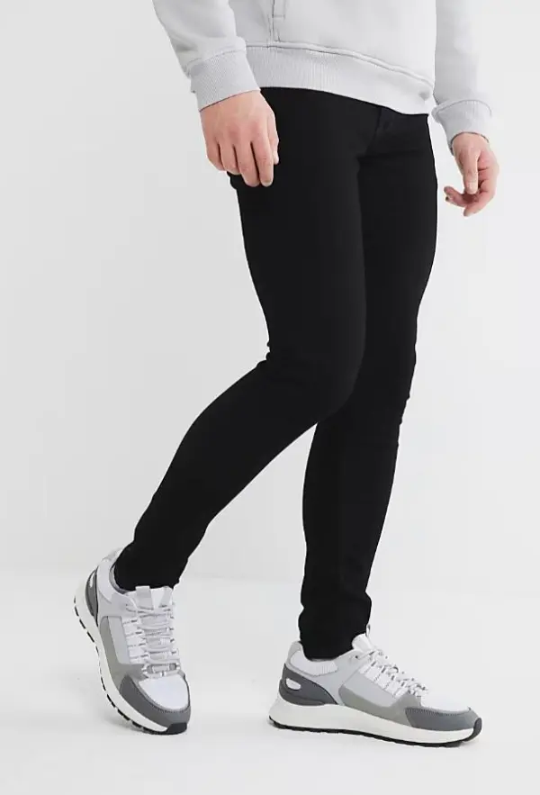 Black Men's Super Skinny Jeans