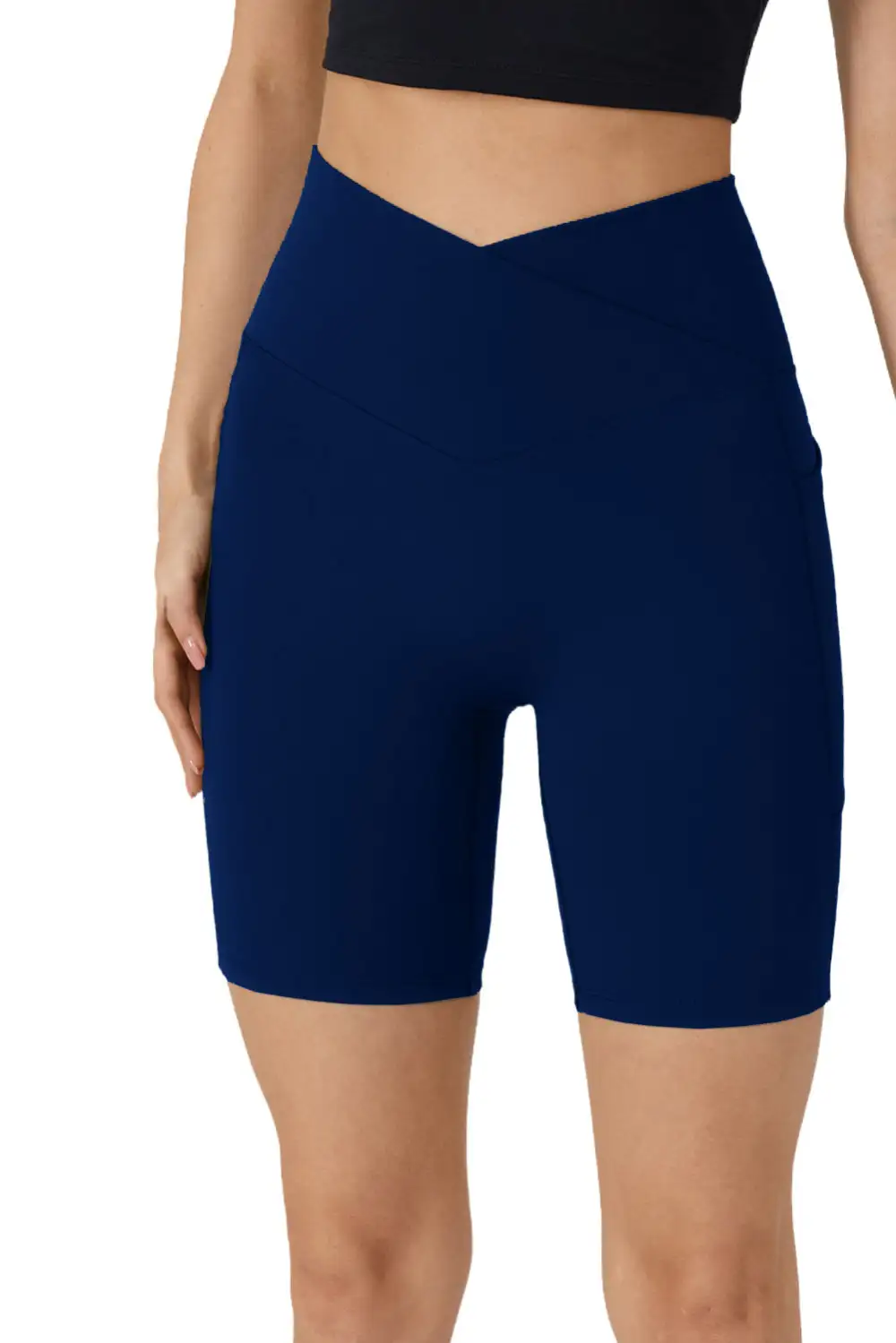 Swimwear Solid Split Pocket Sheath Active Bikinis Bottoms