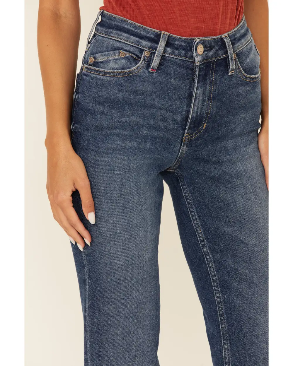 High Rise Straight Leg Jeans