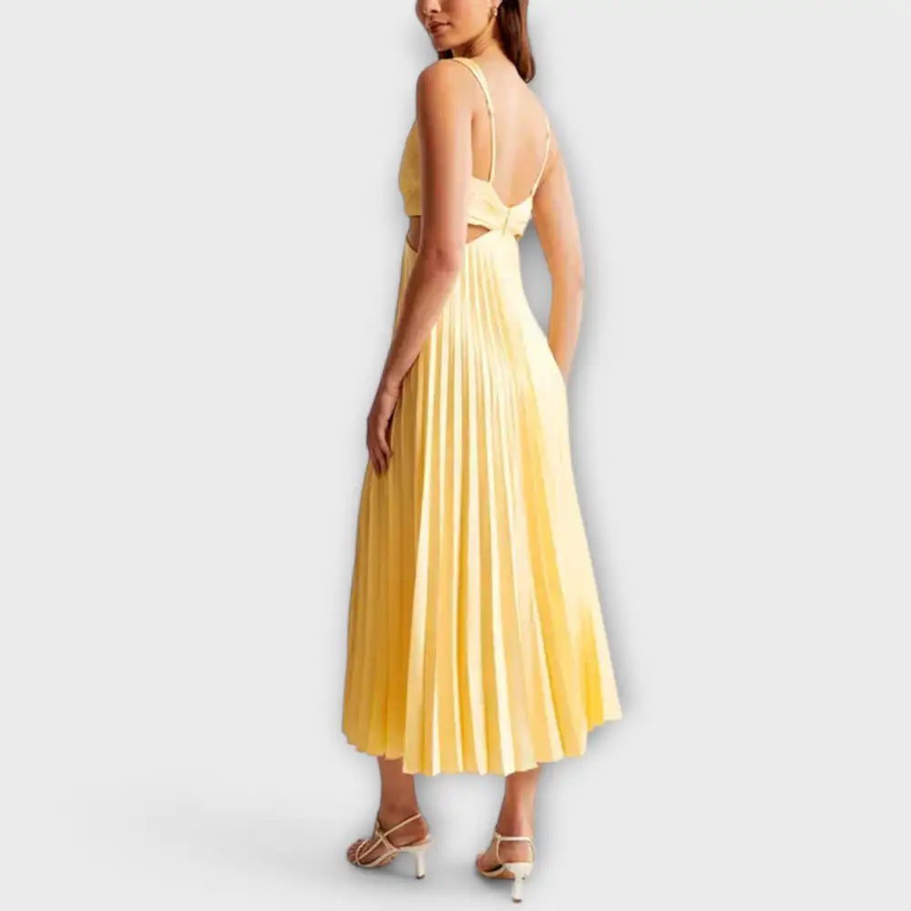 Pleated Everyday Casual Dress