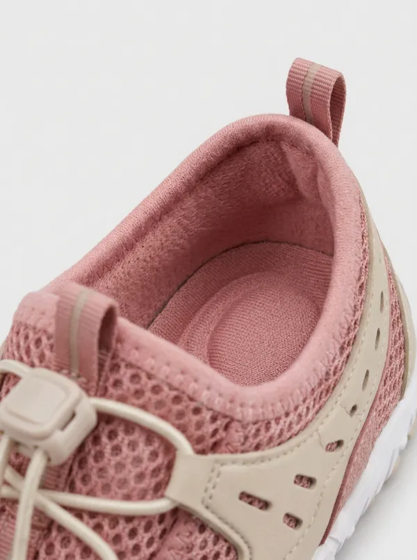 Women's Mesh Toggle Lace-Up Casual Sport Mesh Athletic Sneakers
