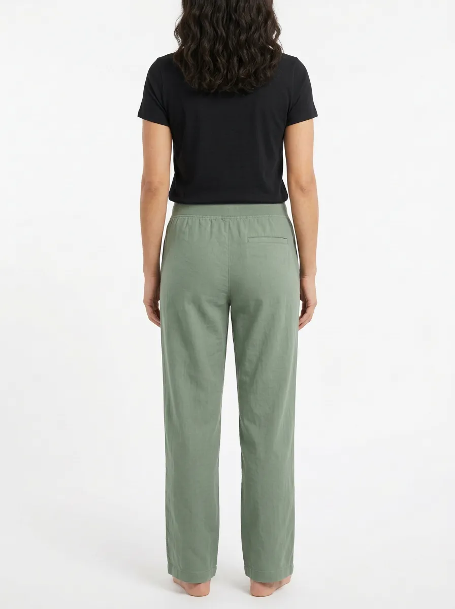 Women's Mountain Embroidered Drawstring Lounge Pants