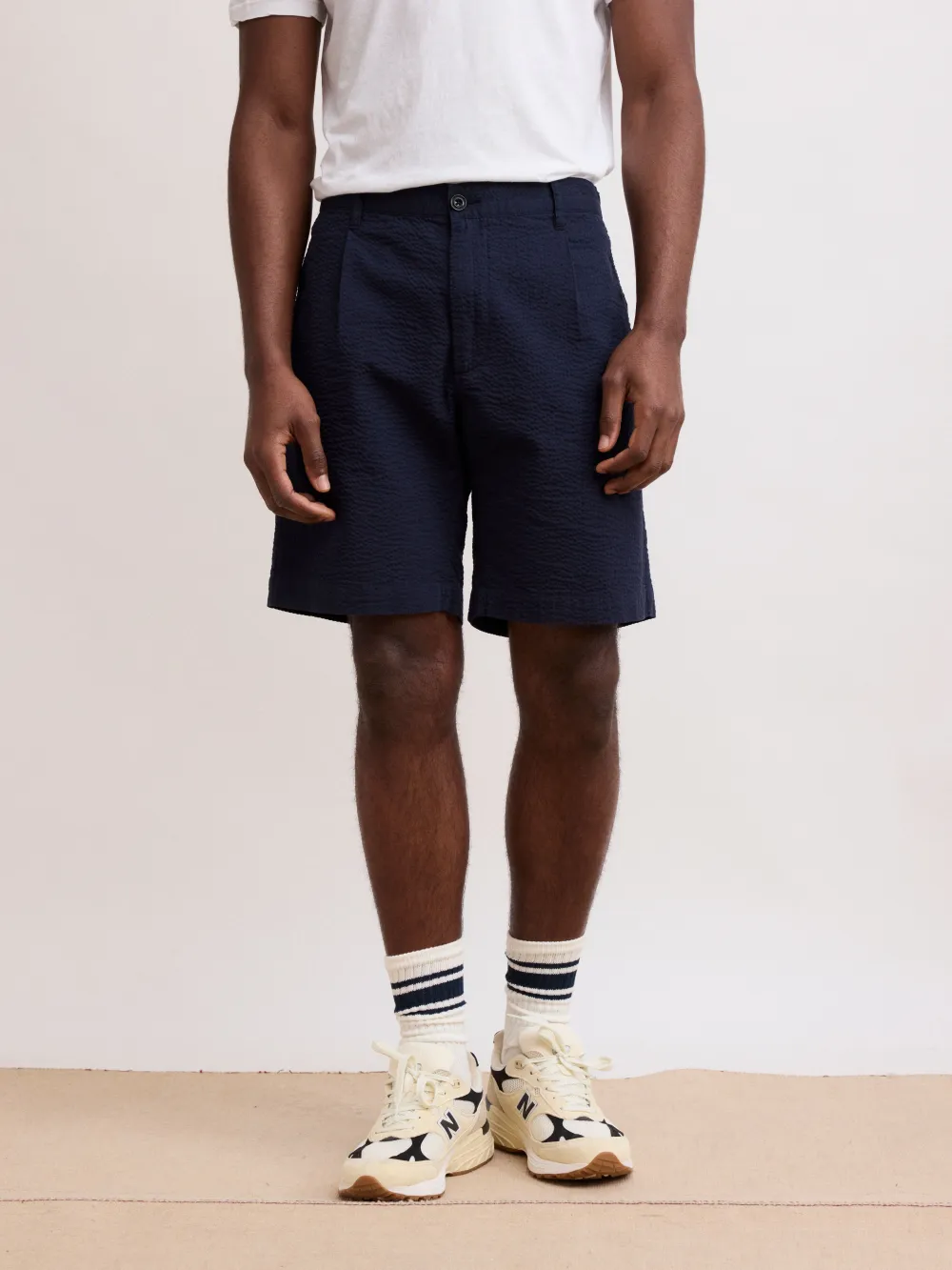 Casual Style Men's Deep Blue Shorts