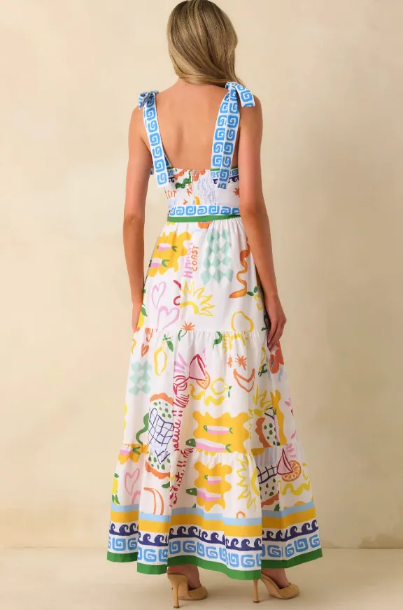 Summer Spritz Colorful Maxi Dress