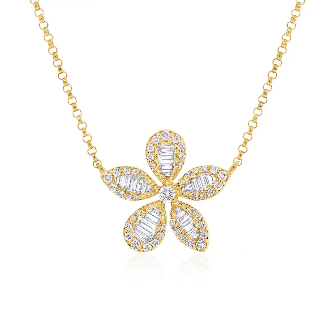Minimal Fine Detail Classic Diamond Necklace