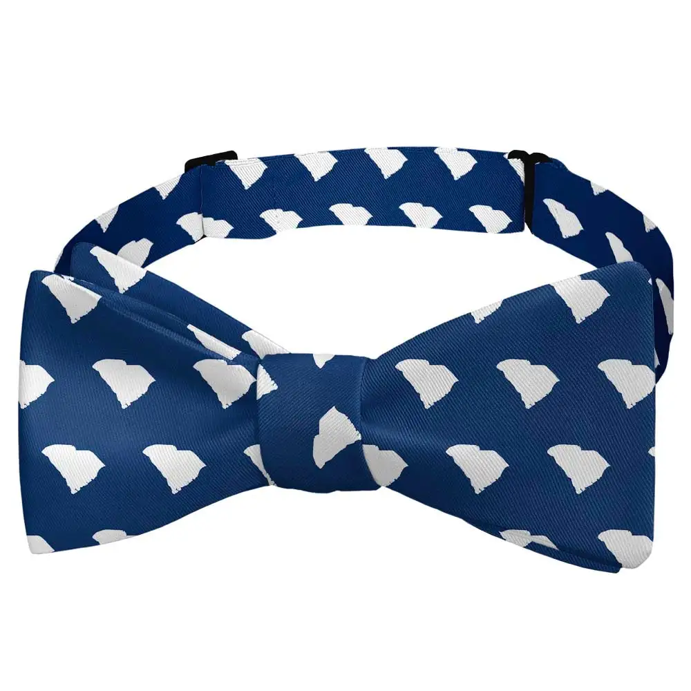 Elegant Outline Motif Pattern Bow Tie