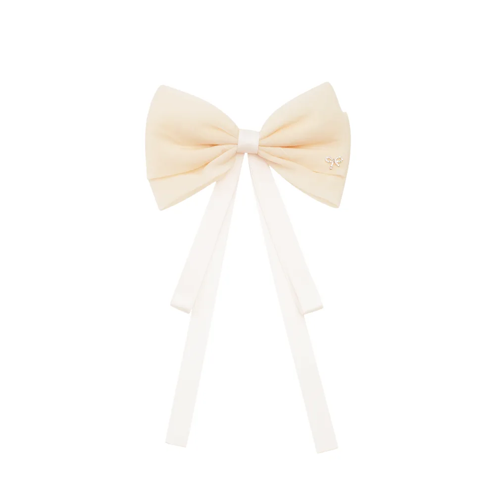 neutrals hair-bow clip