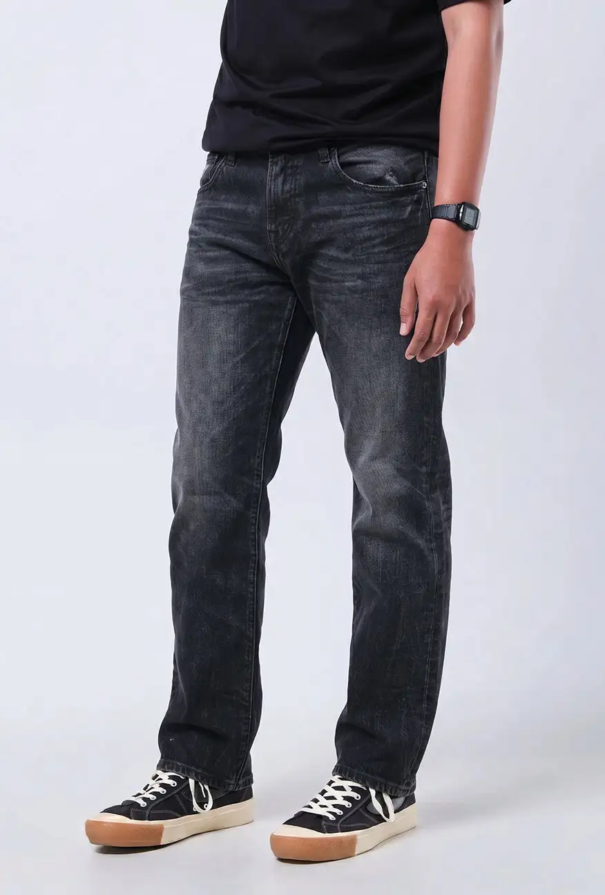Men's Washed Slim Fit Jeans