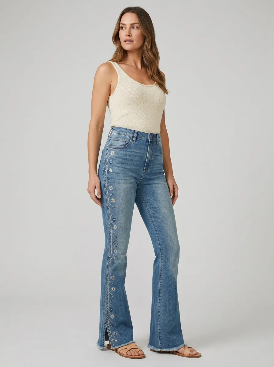 Women's High Waist Casual Denim Jeans