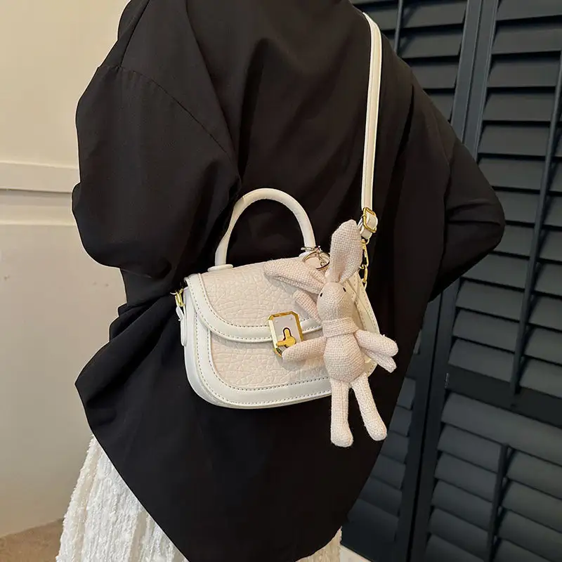 Structured Compact Textured Saddle Bag