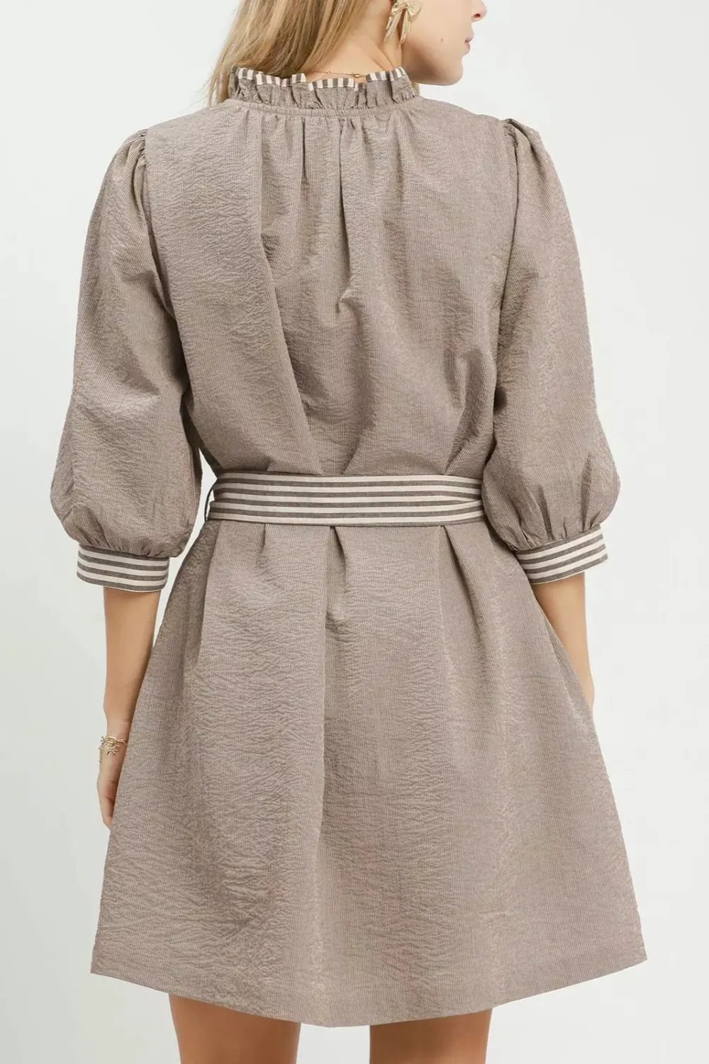Tie Waist Mini Dress