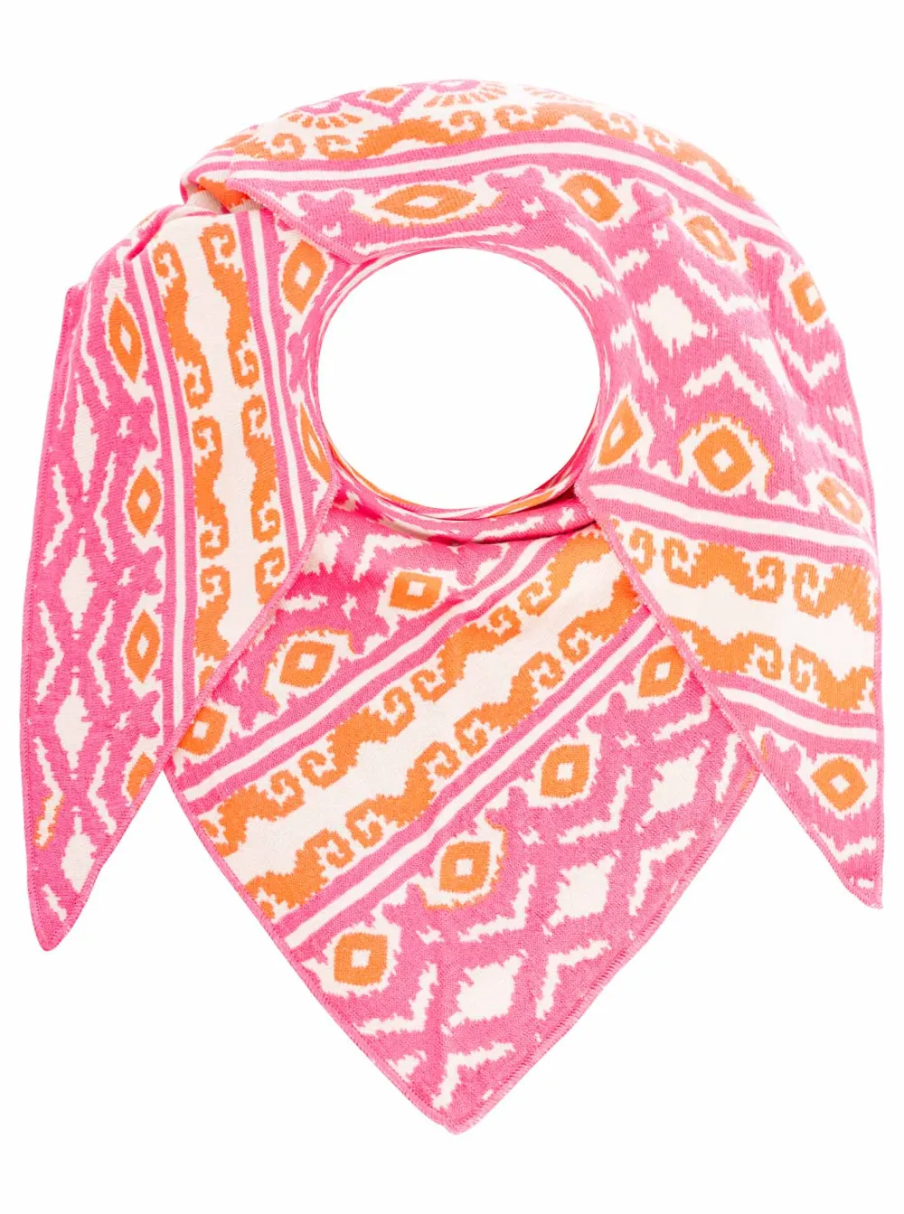 Textured Soft Cotton Wool Heart Pattern Fashion Scarf