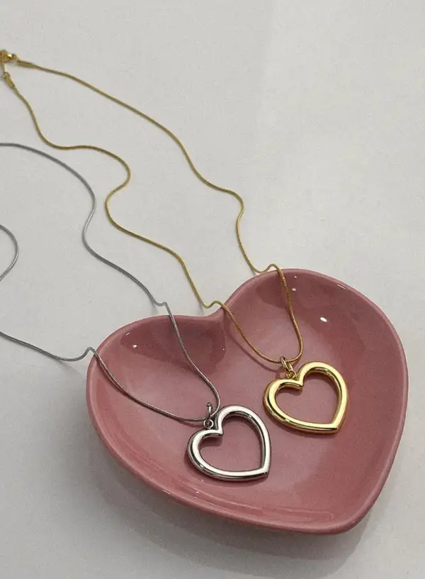 Heart Outline Necklace