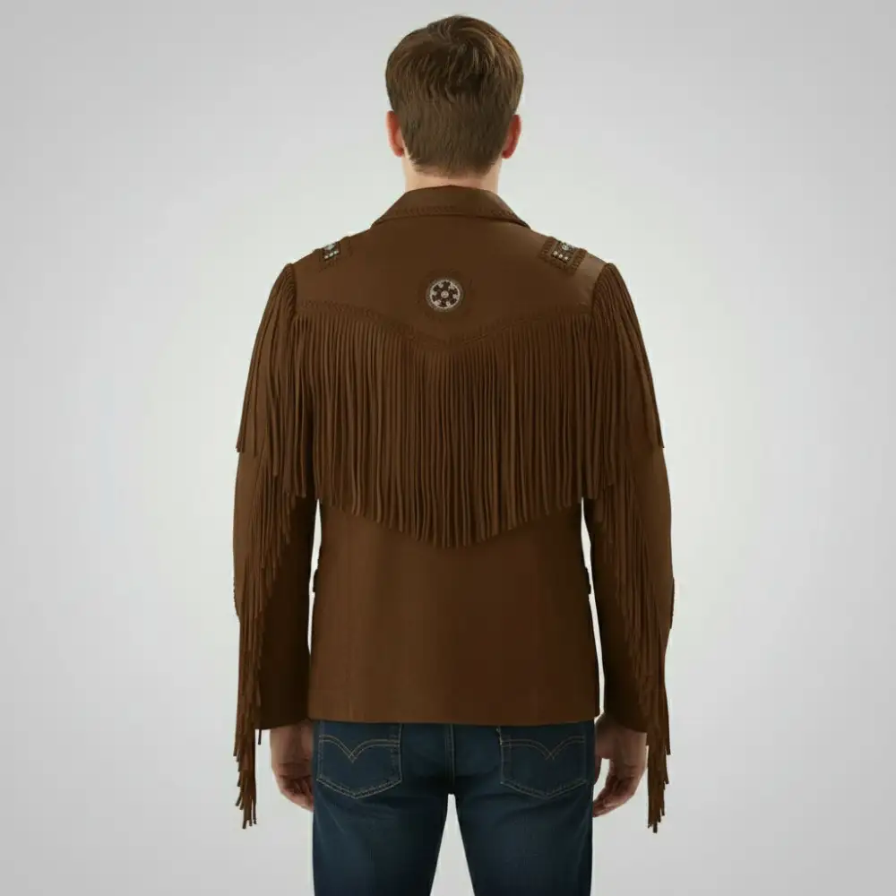 Refined Suede Western Fringe Jacket