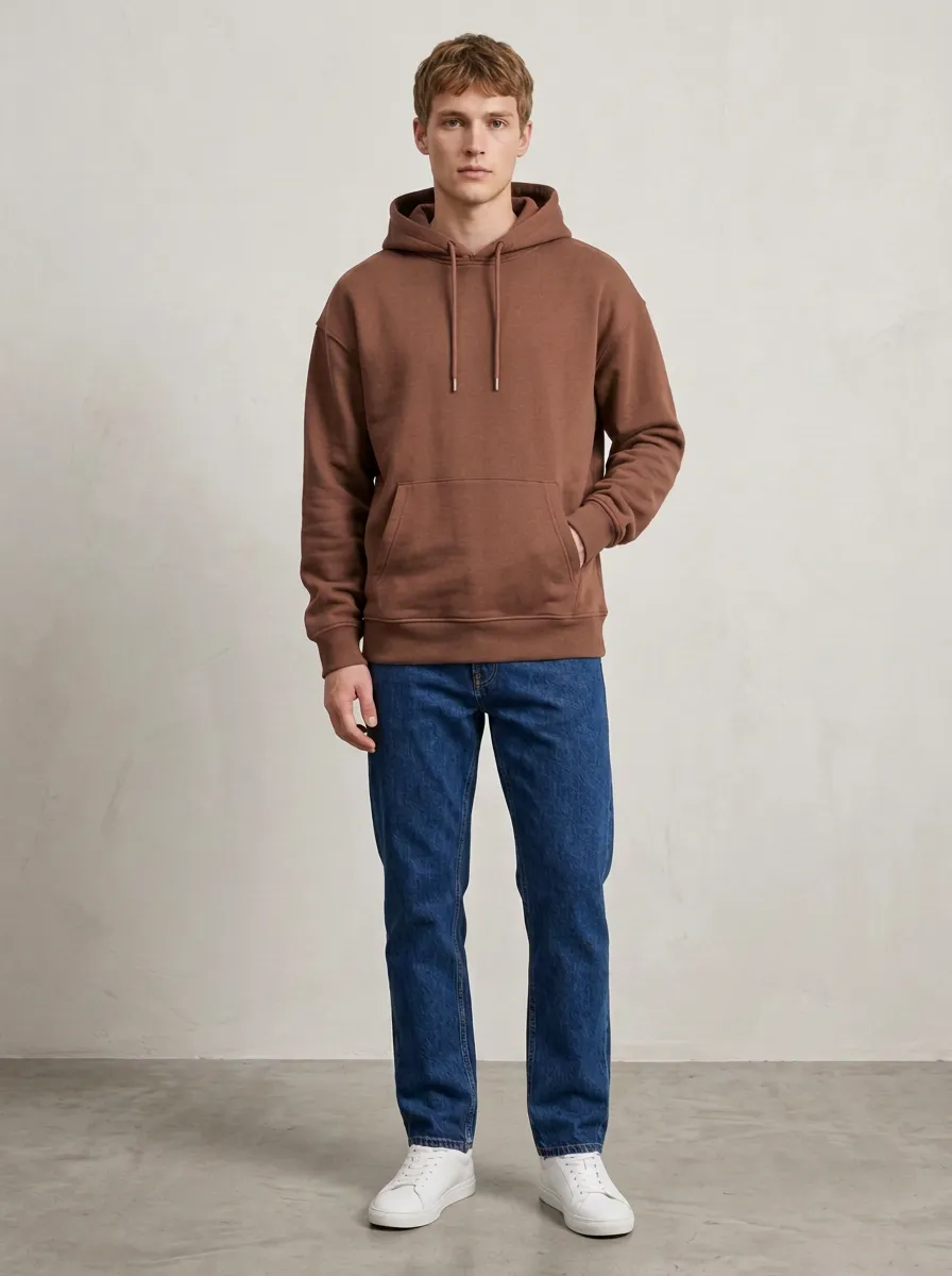 Relaxed Fit Unisex Hooded Sweatshirt