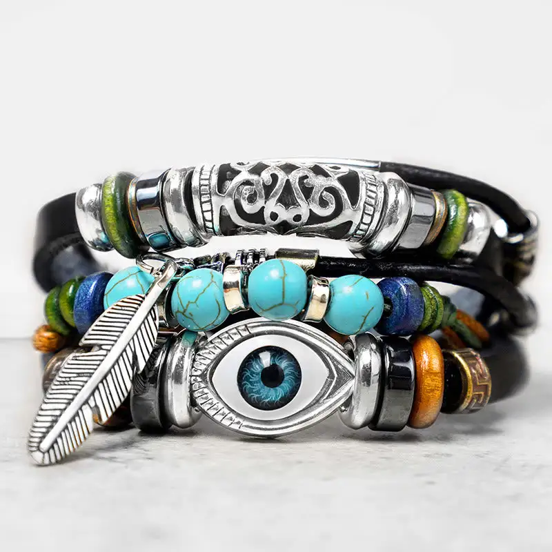 Turquoise Eye Charm Bracelet
