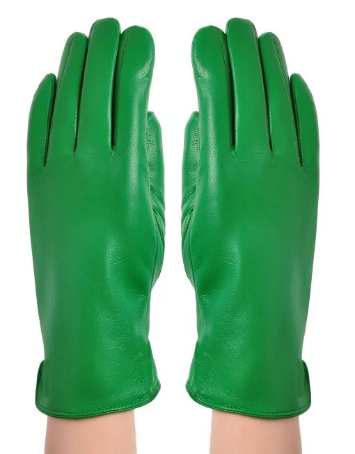 Smooth Faux Leather Gloves