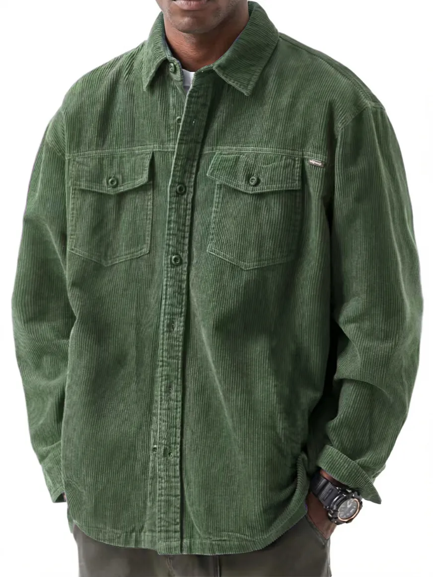 Corduroy Double Pocket Shirt