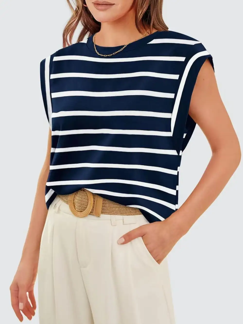 Casual Round Neck Tank