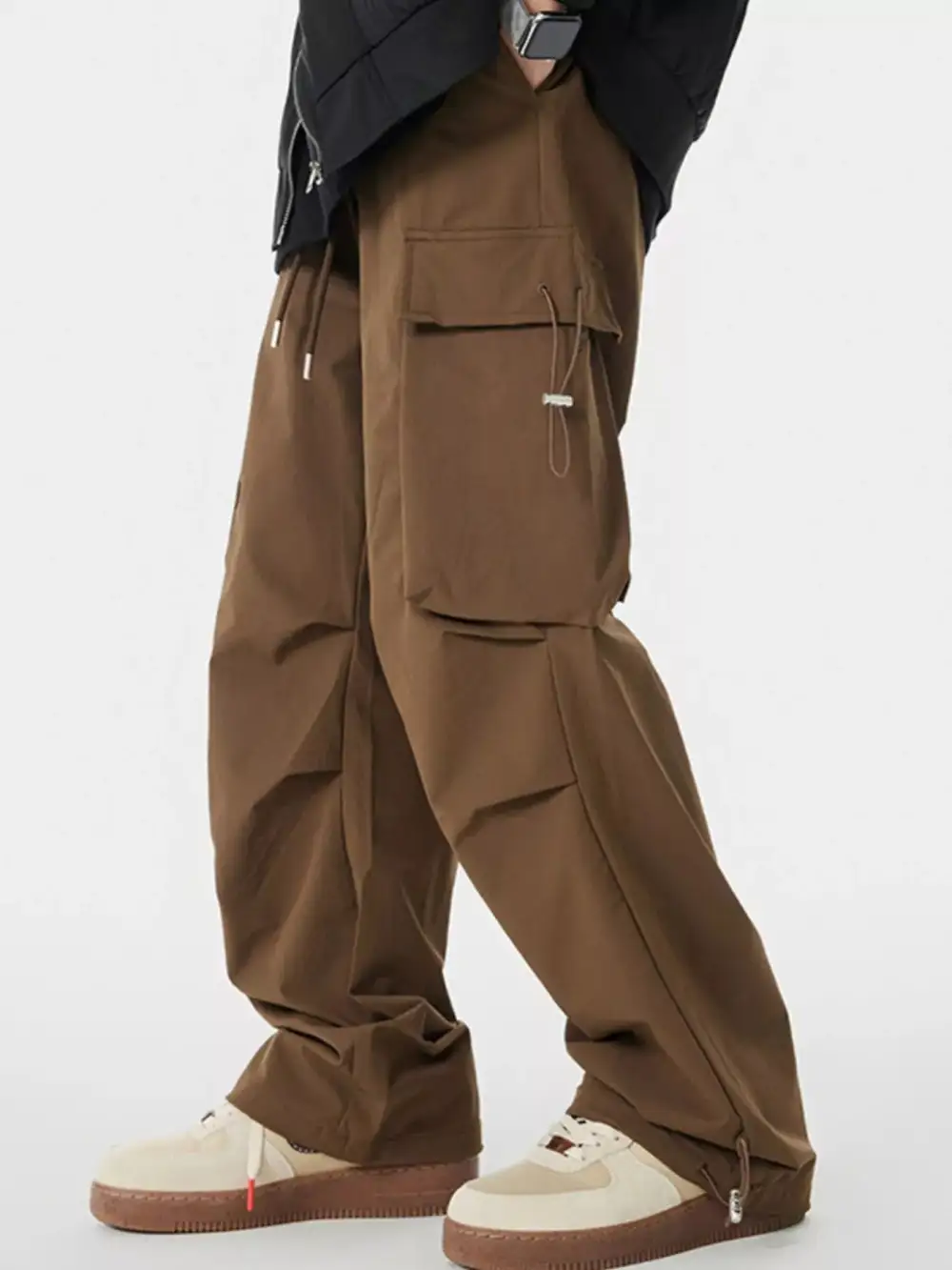Pocketed Loose Fit Cargo Pants