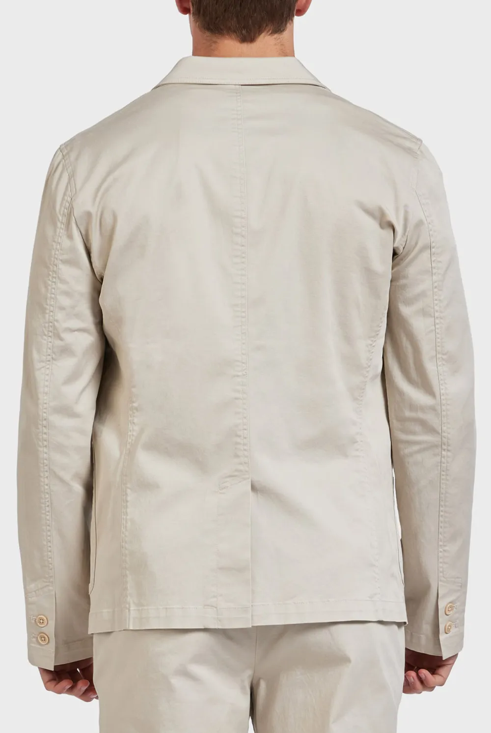 Stone Cotton Blazer