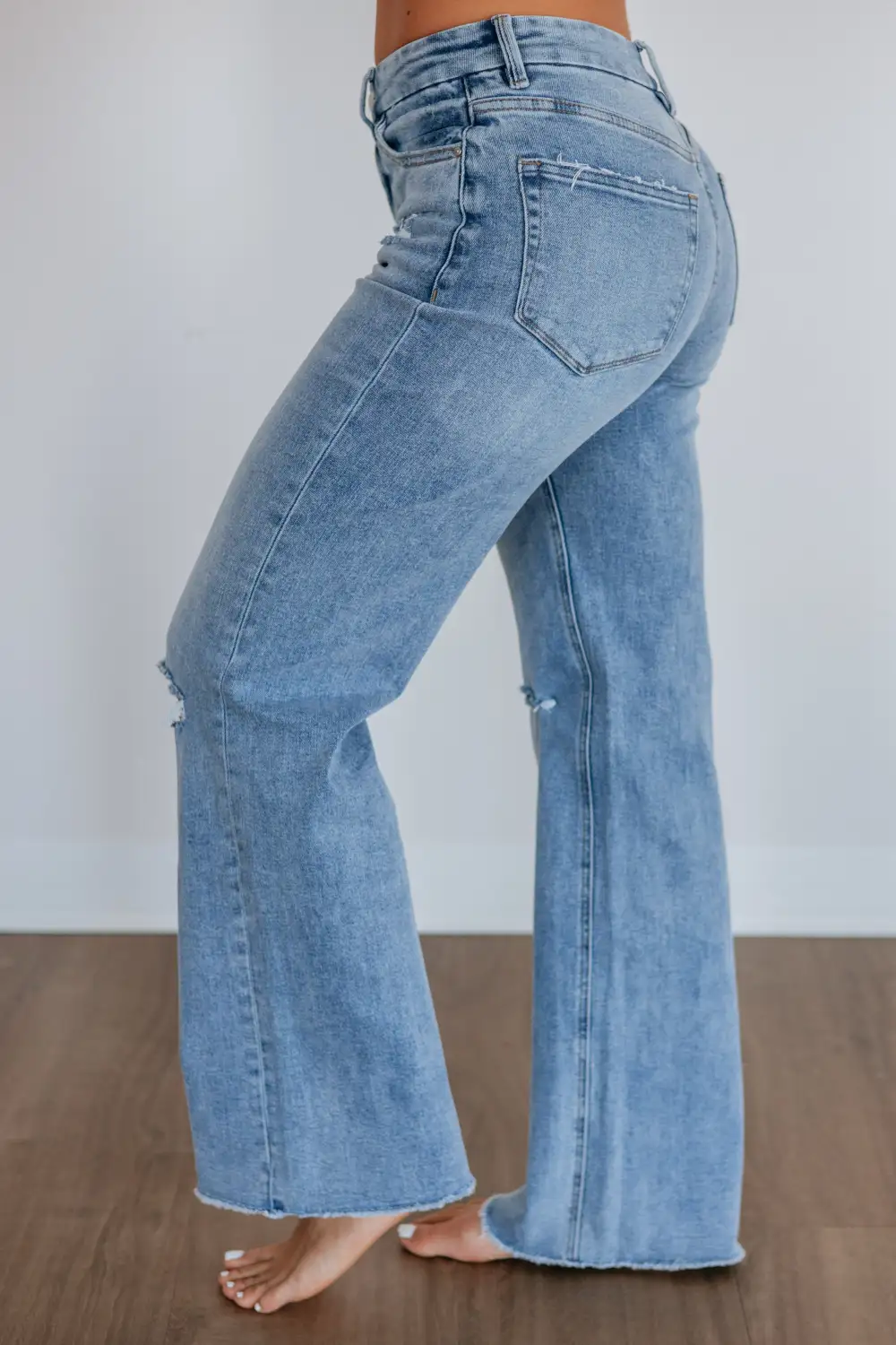 Women's Ultra High Rise Wide Leg Long Length Jeans