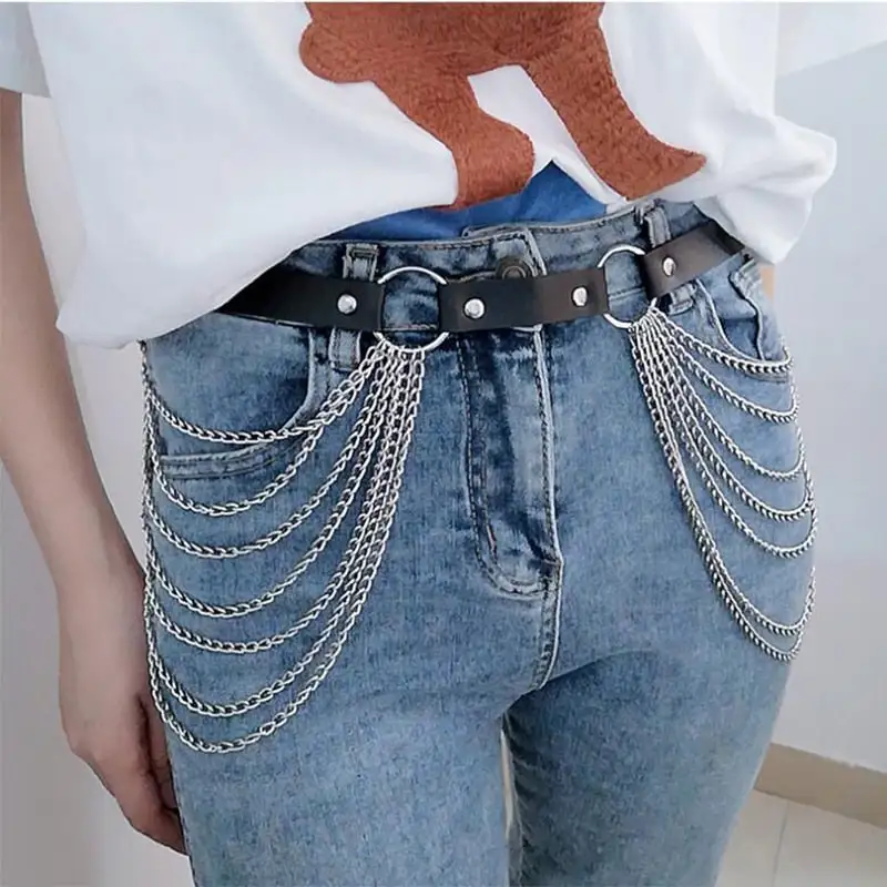 Authentic Leather Look Buckle Belt