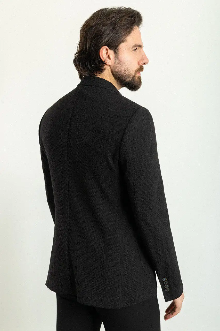 Slim Fit Woven Blazer