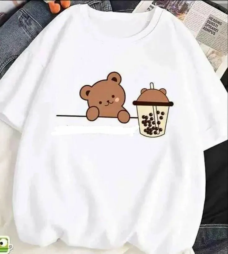 Teddy Boba Cotton Tee