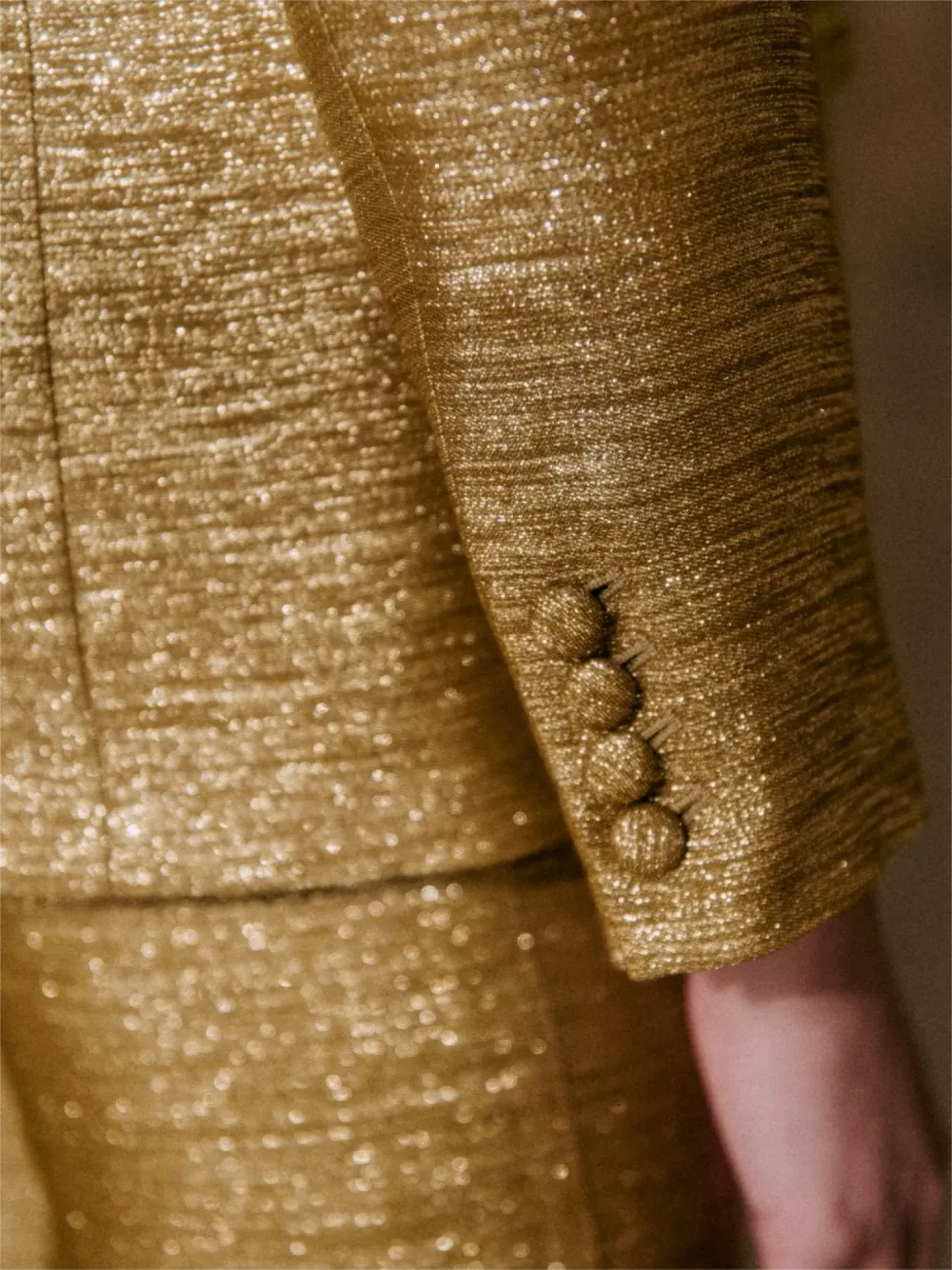 Gold Shimmer Blazer