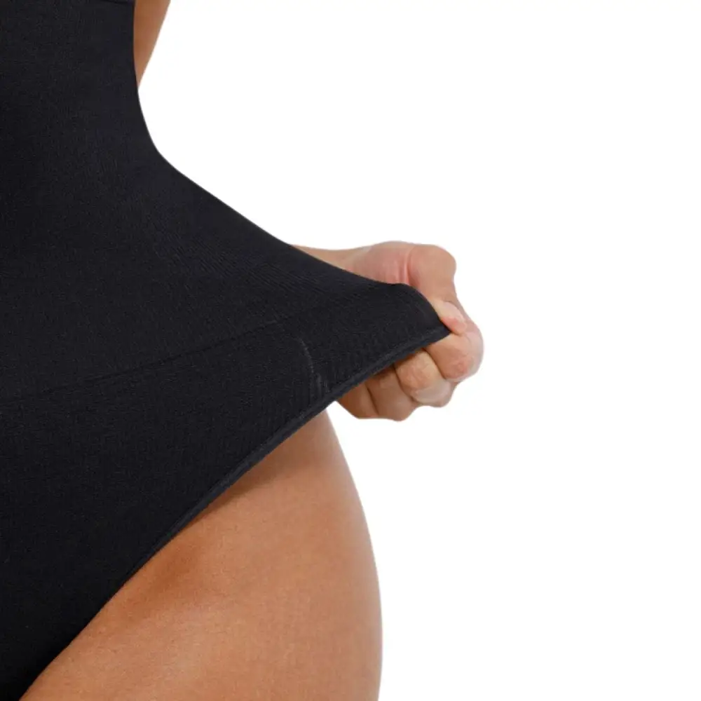 Deep V Short Sleeve Shaping Bodysuit