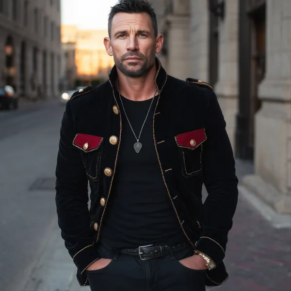 Velvet Tailored Zip Jacket