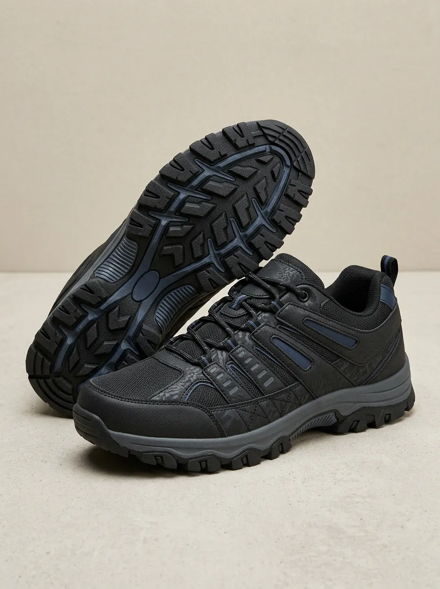 Men's Everyday Outdoor Hiking Camo Pattern Printed Trekking Shoes