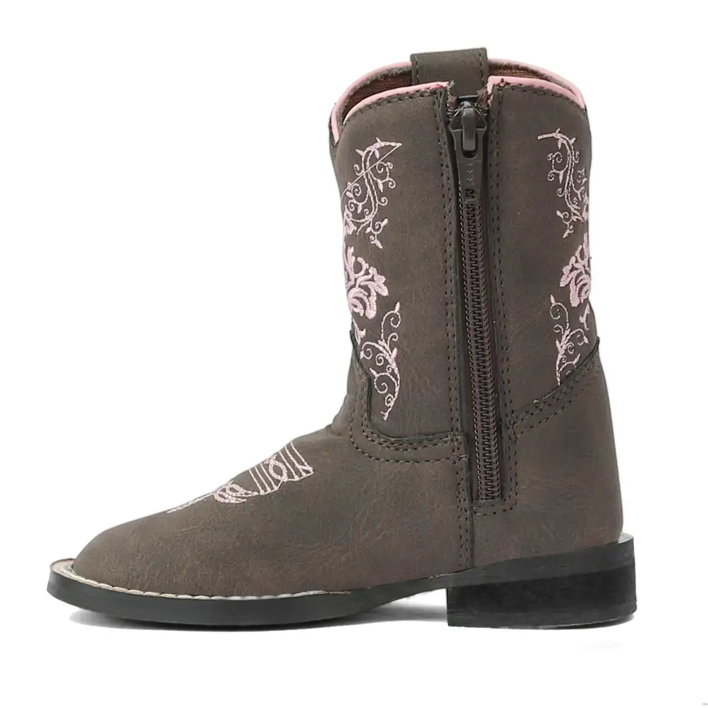 Clean Men's Western Boots With Layered Shaft
